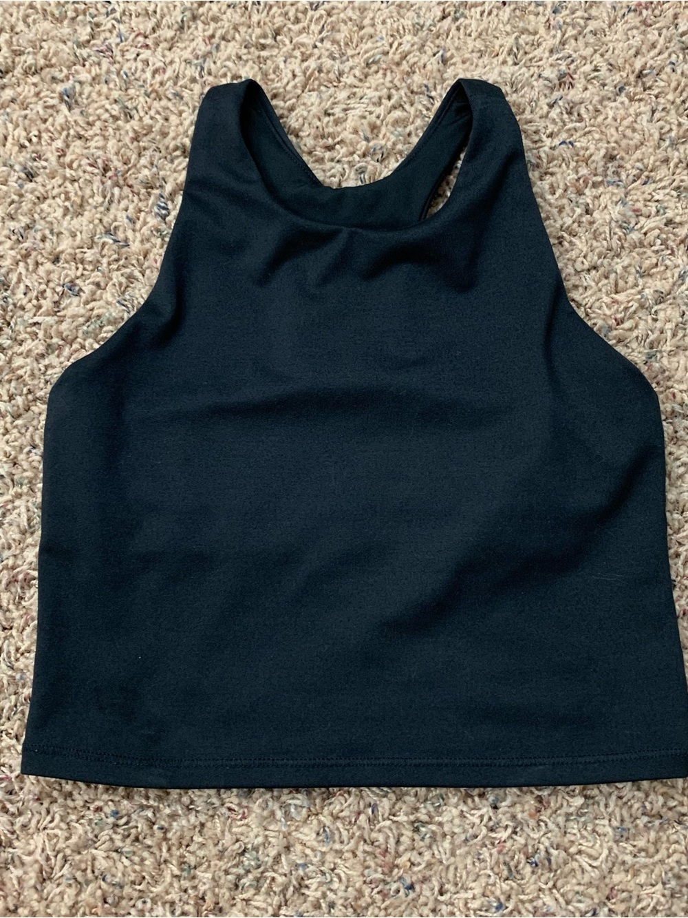 DSG Active Black Crop Sports Tank